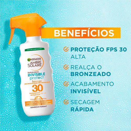 Spray Invisible Protect Ambre Solaire FPS 30 300ml